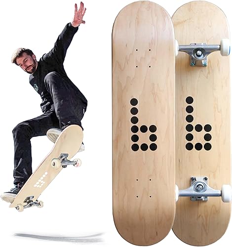 Miniatura 1 de Braille - Patineta completa para adultos, adolescentes, niños y niñas, patineta estándar para trucos, patineta profesional de 31.5 pulgadas