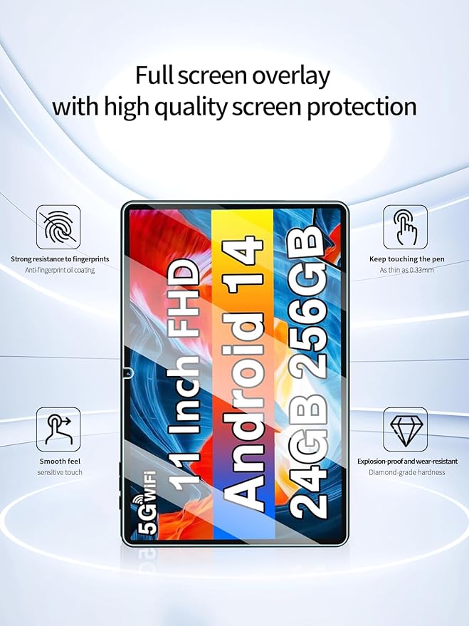 Protector de Pantalla para UJJ U7 Tablet 11 Pulgadas, 2 Unidades miniatura 2