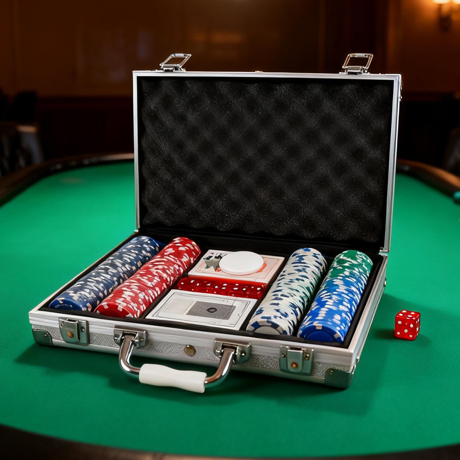 Zestawy Pokerowe Z Walizką Żetony Bez Nominałów Dla Graczy I Entuzjastów | Żetony do gier planszowych i karcianych Na imprezy, do domu, w podróż, rodzinne wieczory, wieczory kawalerskie, poko