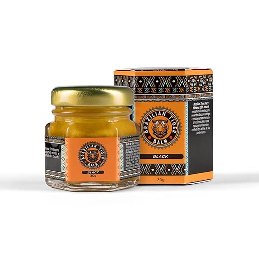 Brazilian Tiger Black Bálsamo 100% Natural – Óleo de Massagem Profissional, Anti-inflamatório e Relaxante Muscular