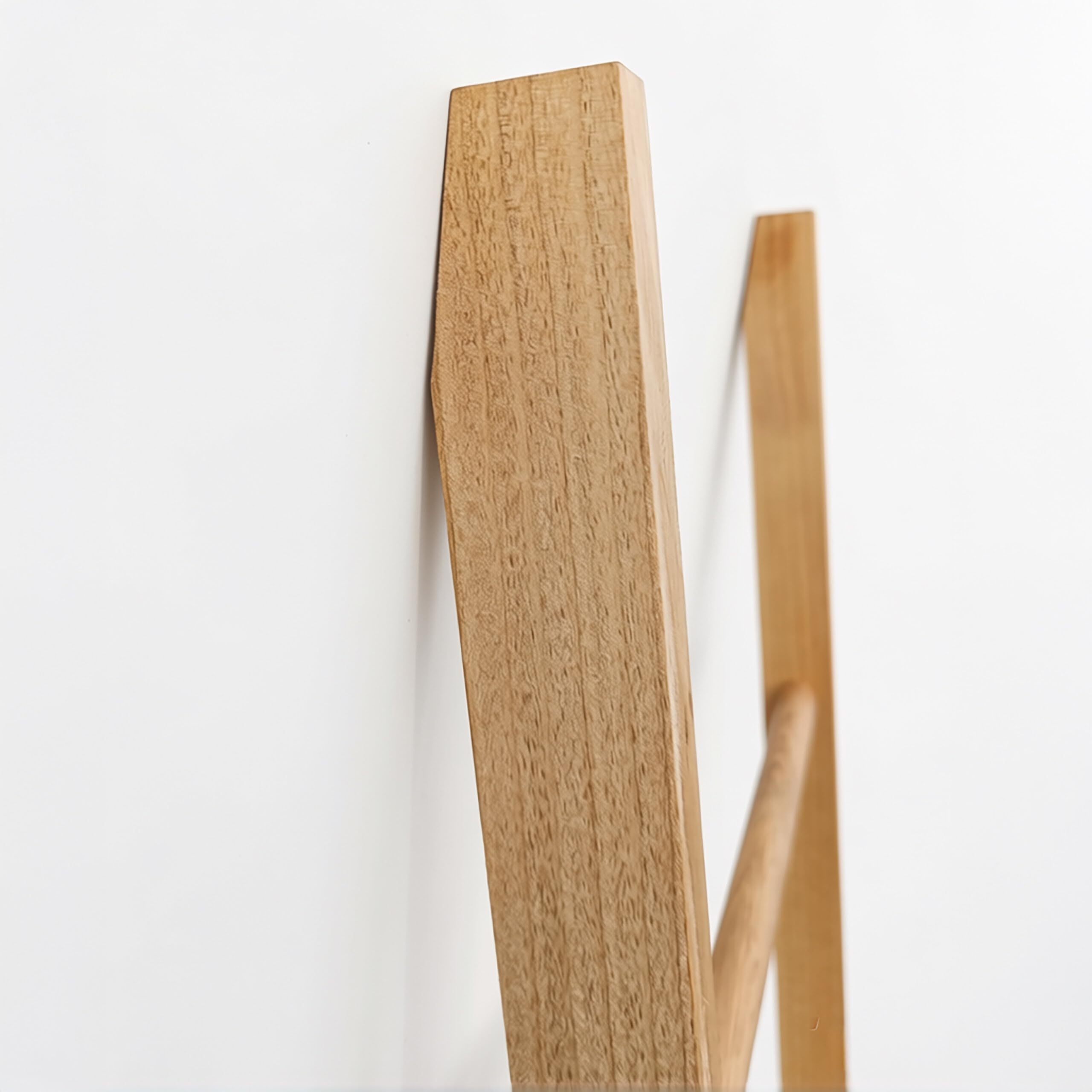 Relaxdays Portasciugamani Scala, 5 pioli, per asciugamani da bagno | 170 x 43 cm, noce, naturale