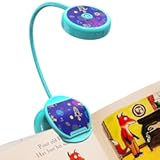 Cute Rechargeable Book Light&comma;Eye Caring Reading Light for Kids Clip on&comma; 3 Colors & 3 Brightness&comma; 1&period;8oz Super Light Weight&comma; Up to 40 Hours Reading&period; Great Gifts for Kids & Readers &lpar;Blue&rpar;
