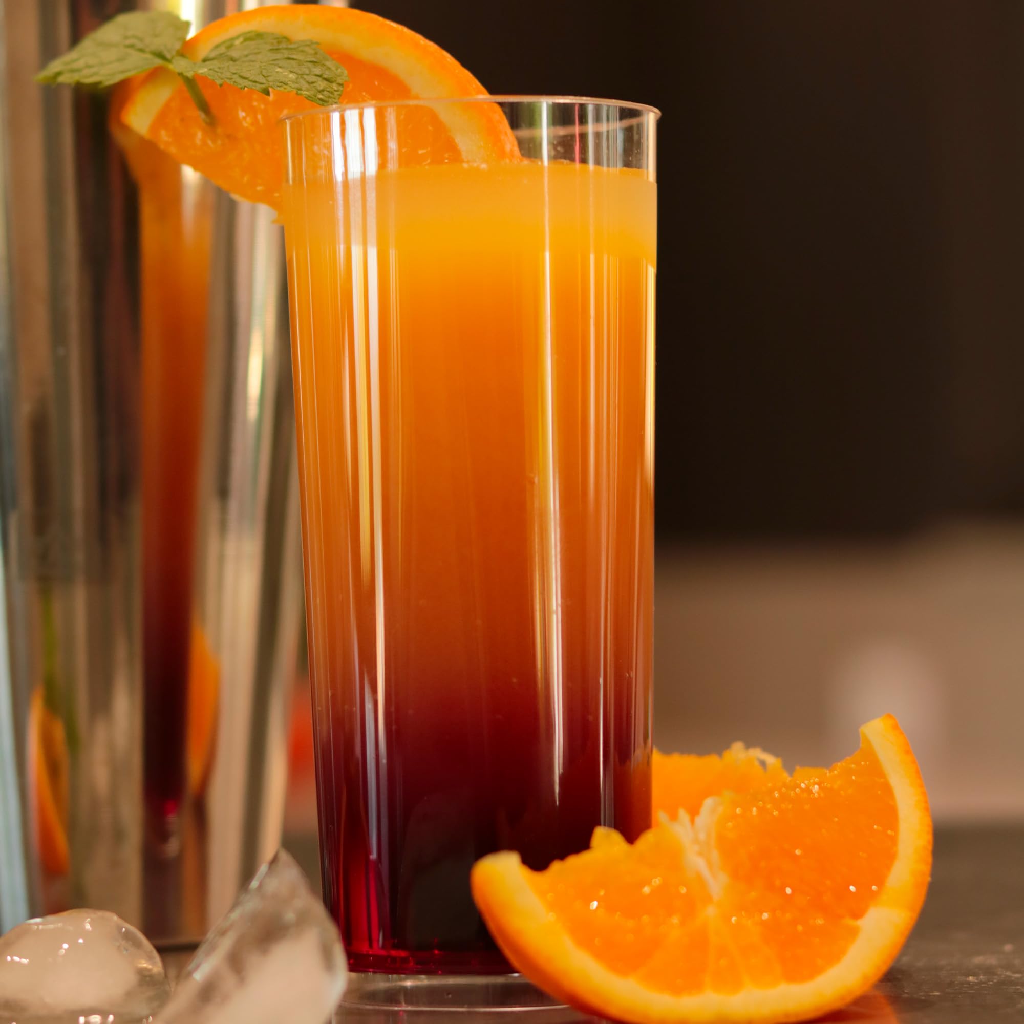 Table'Colors 100 Verres Tube 30 cl Lavables et Réutilisables - Fabriquée en France - Parfaits pour Cocktails et Apéritifs - Jus d'orange - Soda - Pastis