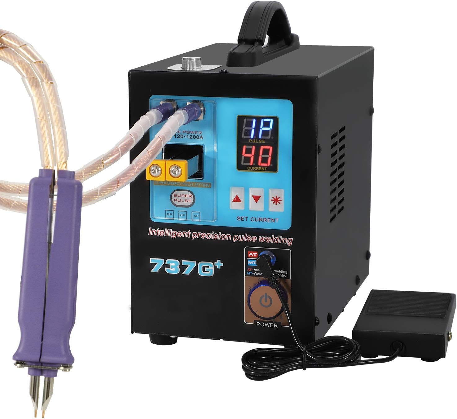 Hanchen Pulse Spot Welder 4.3KW High Power Battery Portable Handle Spot Welding Machine Welding Pen for Lithium Batteries Weld CE Certificated