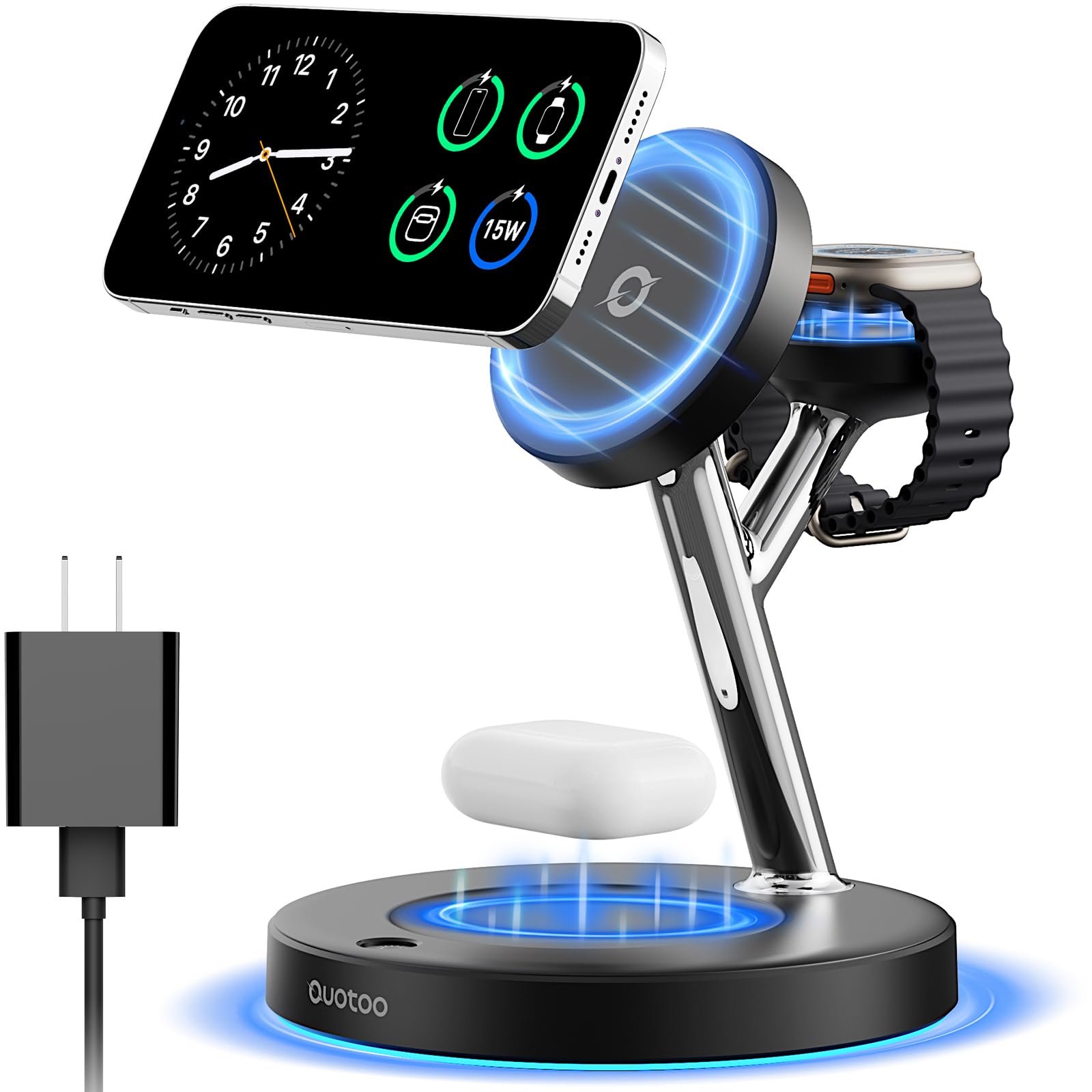 Ouotoo 3-in-1 Charging Station