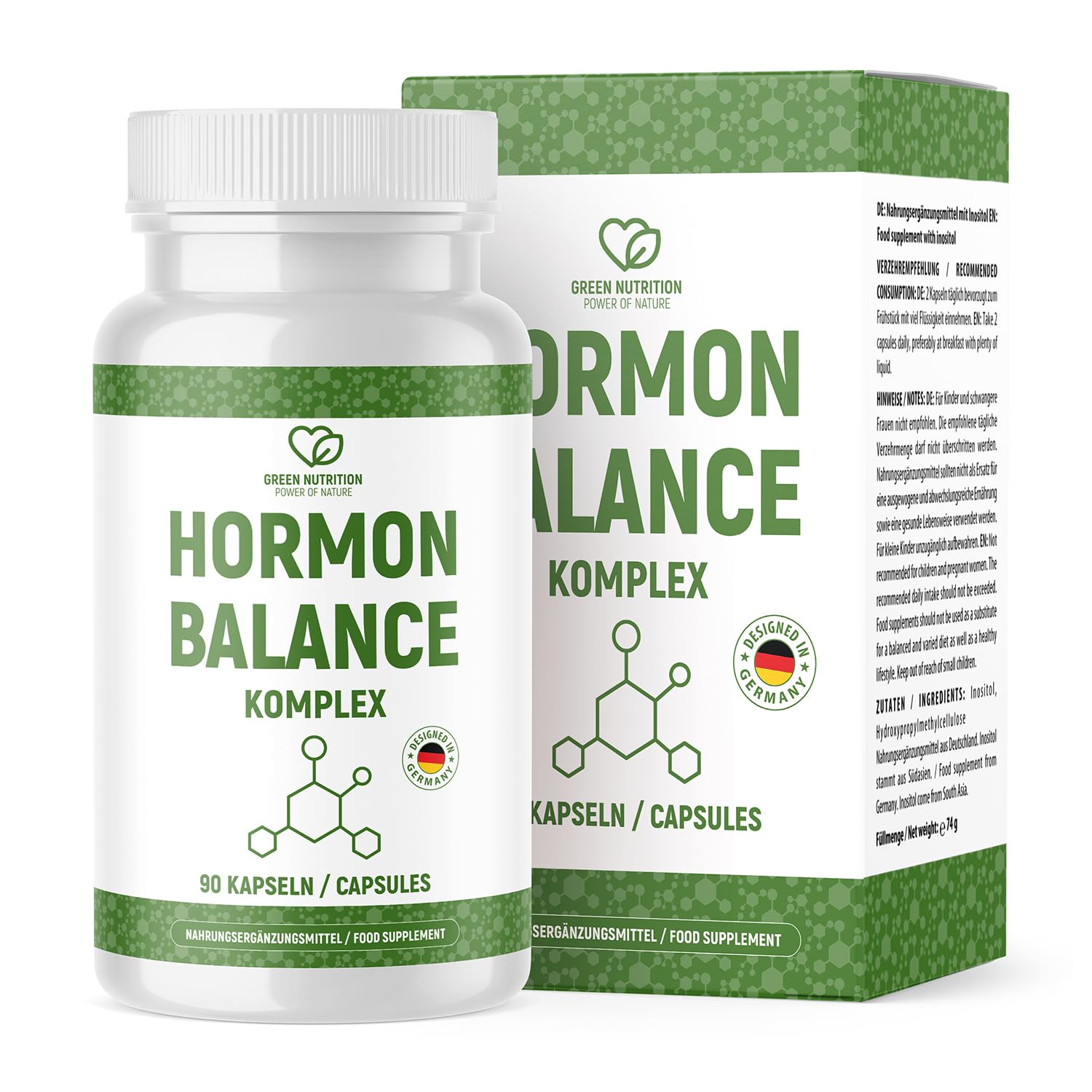 Hormonbalance Komplex Kapseln | Für deine körperliche Balance | Top Qualität und Reinheit | 90 Kapseln | 1x