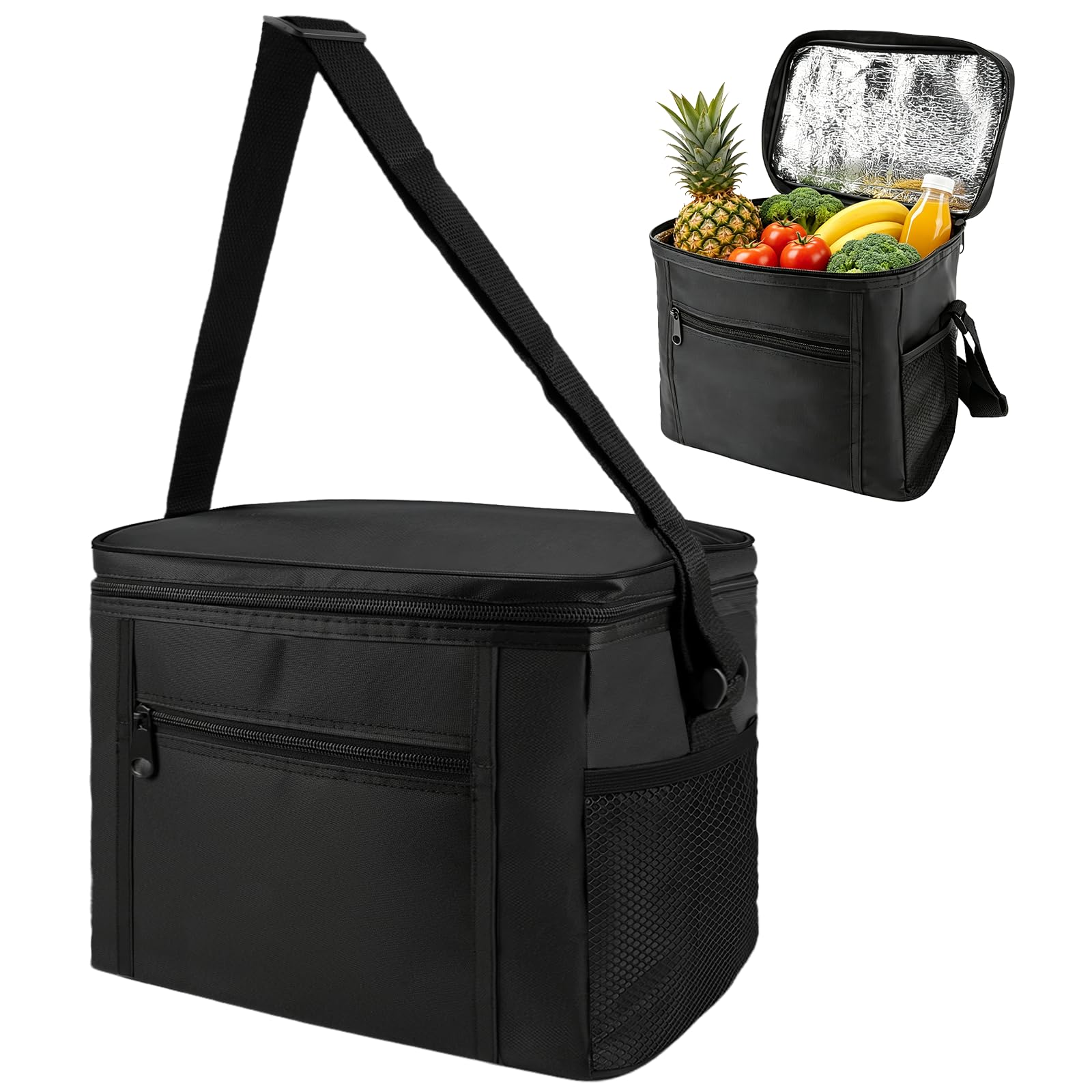 10l Kleine Kühltasche für Unterwegs Kühltasche Faltbar Thermotasche Isoliertasche Picknicktasche Picknick Tragbar Lunchtasche Cooler Bag für Picknic Outdoor Reisen Camping