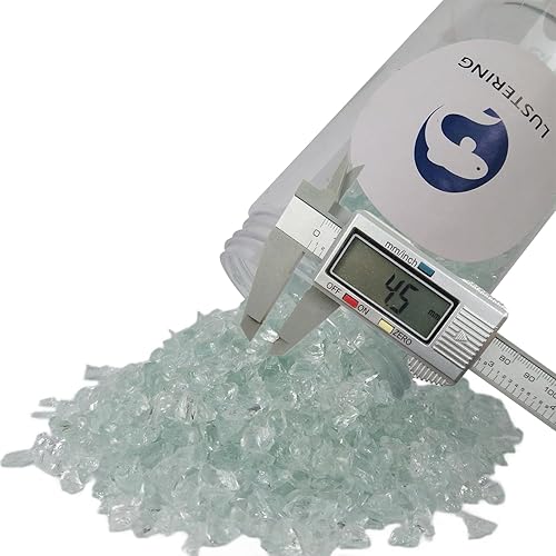 Miniatura 9 de LUSTERING Vidrio triturado decorativo de 14 de pulgada de alto brillo, vidrio roto, gemas de chips de vidrio para resina arte geoda epoxi, relleno