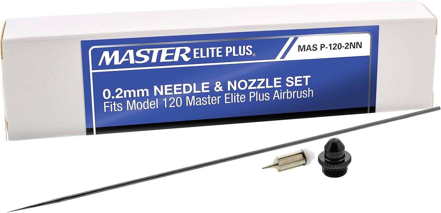 Master Airbrush 0.3 mm Needle, Nozzle and Fluid Tip Cap Set Only - Fits The Model 120 Master Airbrush - Provides The Fully Atomized Fine Spray Pattern for Extra Fine Detail Control