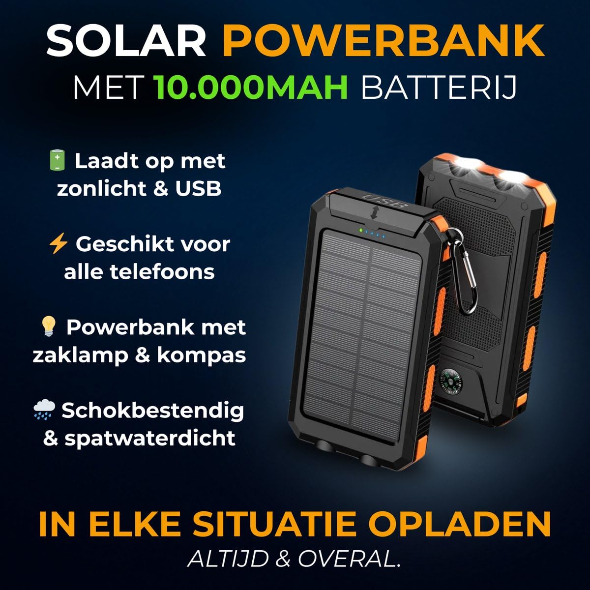 DreamGoods 70.000mAh Notfallpaket - Notfallpaket für Zuhause 72 Stunden - Überlebenspaket für Krieg, Stromausfall & Katastrophen - Katastrophenrucksack - Survival Kit
