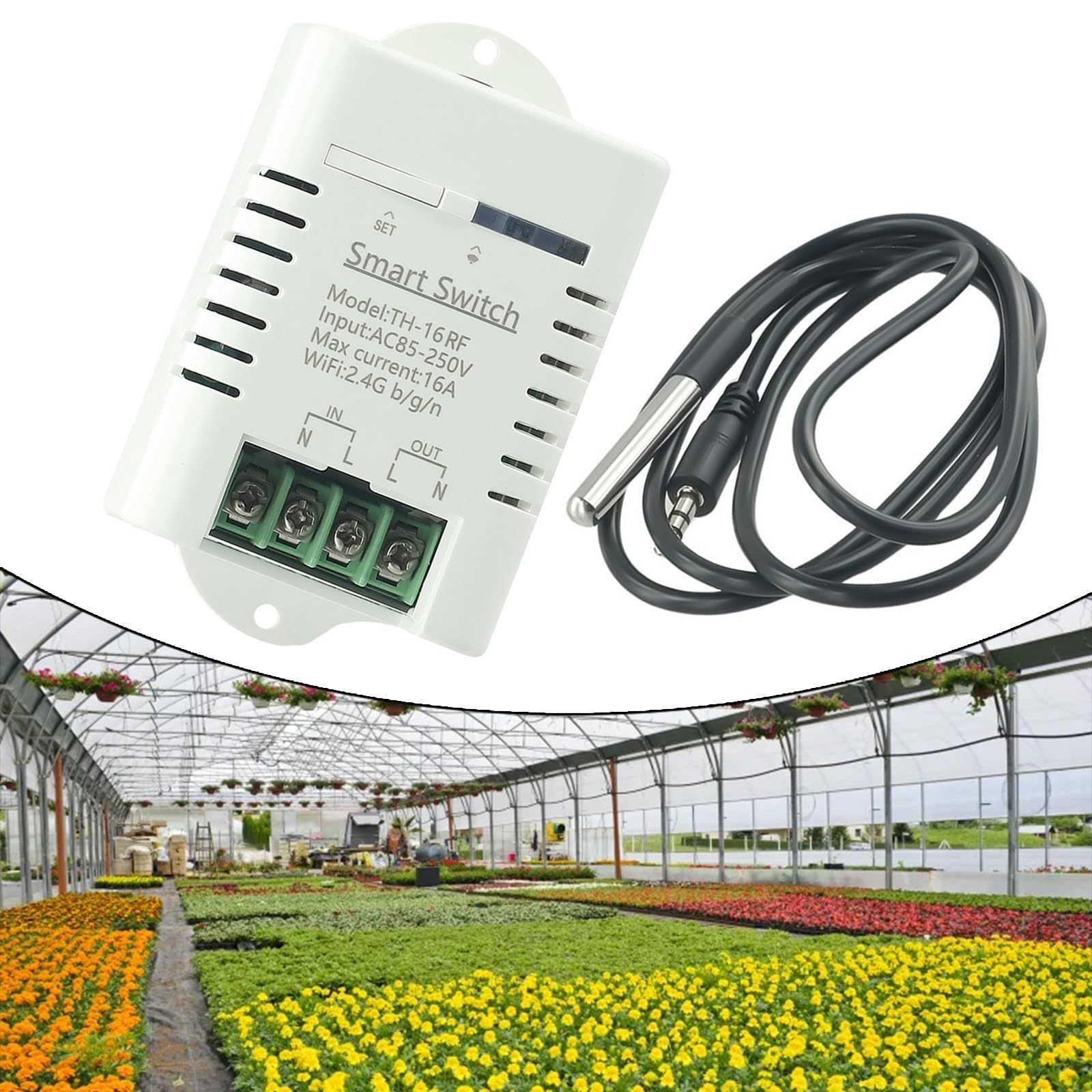 Inteligentny dom WiFi czujnik temperatury bezprzewodowy moduł temperatury czujnik AC 85-250 V aplikacja sterowanie zdalne sterowanie do aplikacji 123456