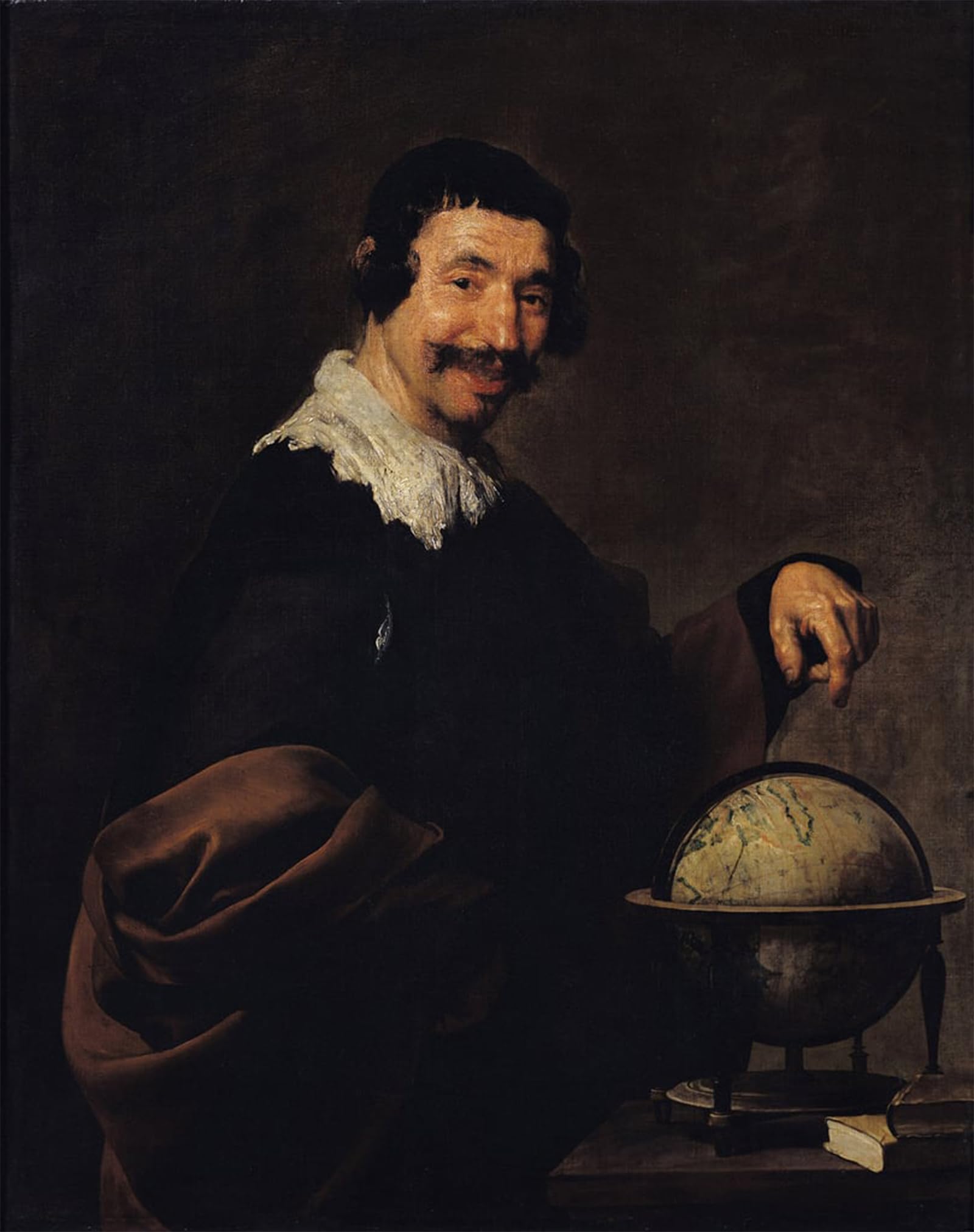 SERENDIPITP Aesthetic Poster Photo Wall Print Retro Picture Democritus or the Man with a Globe by Diego Velázquez Modern Wall Artwork for Home Decor 60x90cm