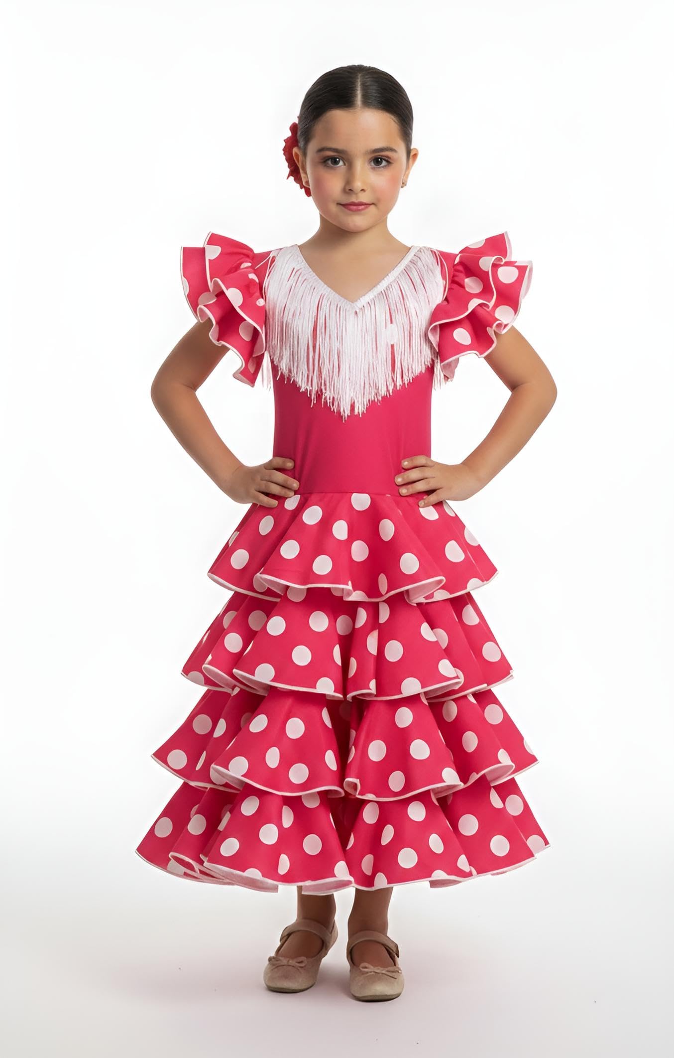 Vestido de niña para danza flamenco o sevillanas