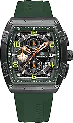 Relógios masculinos com cronógrafo de quartzo, pulseira de silicone colorida, com data automática, à prova d'água, relógio de pulso feminino, presente