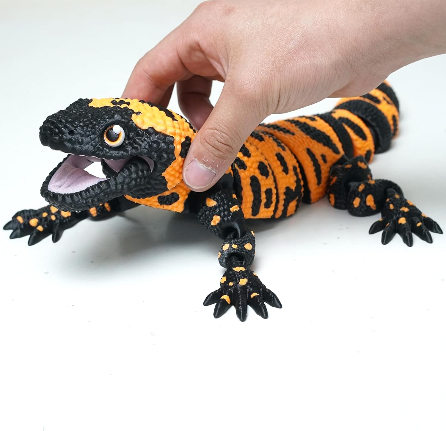 3D Printed Animal Lizard Fidget Toy,3-D Printing Creatures Articulated Stuff Cheap Things,Cool Gecko Dragon Prints Reptiles Action Figure Alligator Gifts Printer Little Live Pets,Home Office Decor