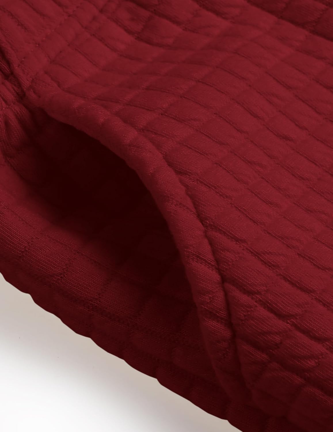 Arshiner Girls 2 Piece Outfit Waffle Knit Pullover Hooded Sweatshirt and Sweatpants Clothing Sets Long Sleeve Tracksuits 7-8 Years Wine Red image 7 of 7 B0BJQ9C884