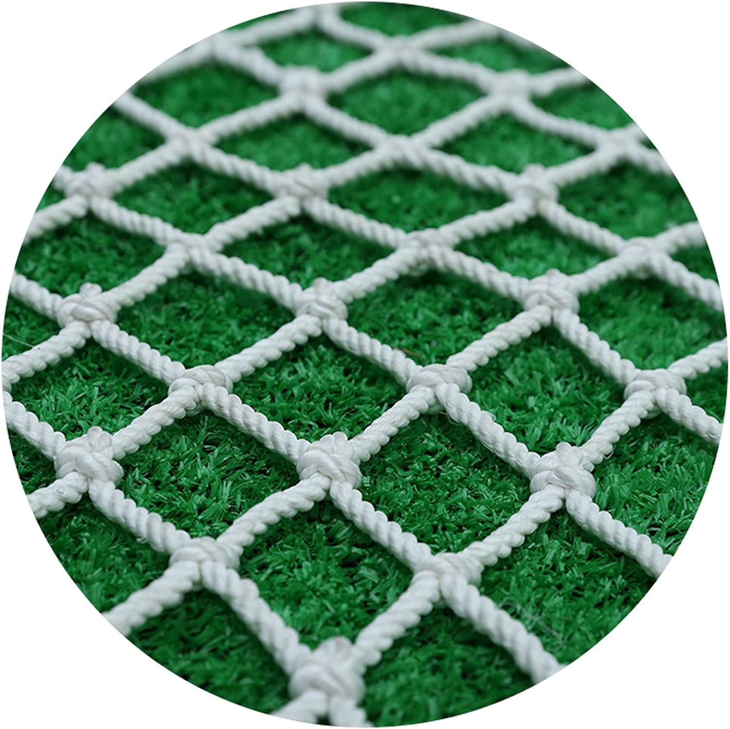 Protective Netting White Polyester Multi-Purpose Child Safety Net Woven Rope Mesh Nets, Cargo Trailer Netting Outdoor Garden Netting Decorative Fences Rope Netting (Size : 2x2M(7X7