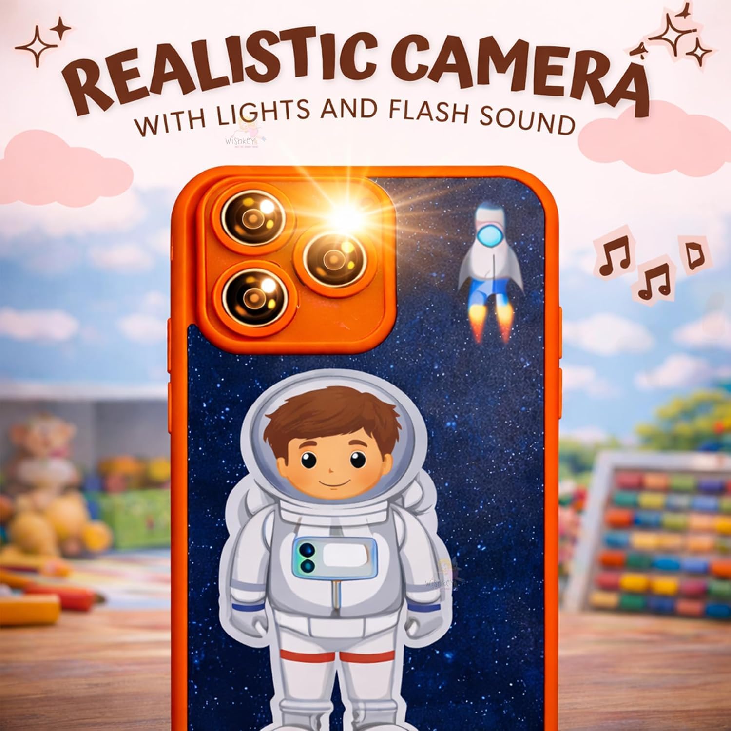 Fun Express Kids Toy Phone Educational Smart Phone for Toddlers 1-12 Years 24 Modes - Pretend Play Cell Phone with Music, Lights & Learning Games - Montessori Sensory Toy for Baby Boys & Girls 3