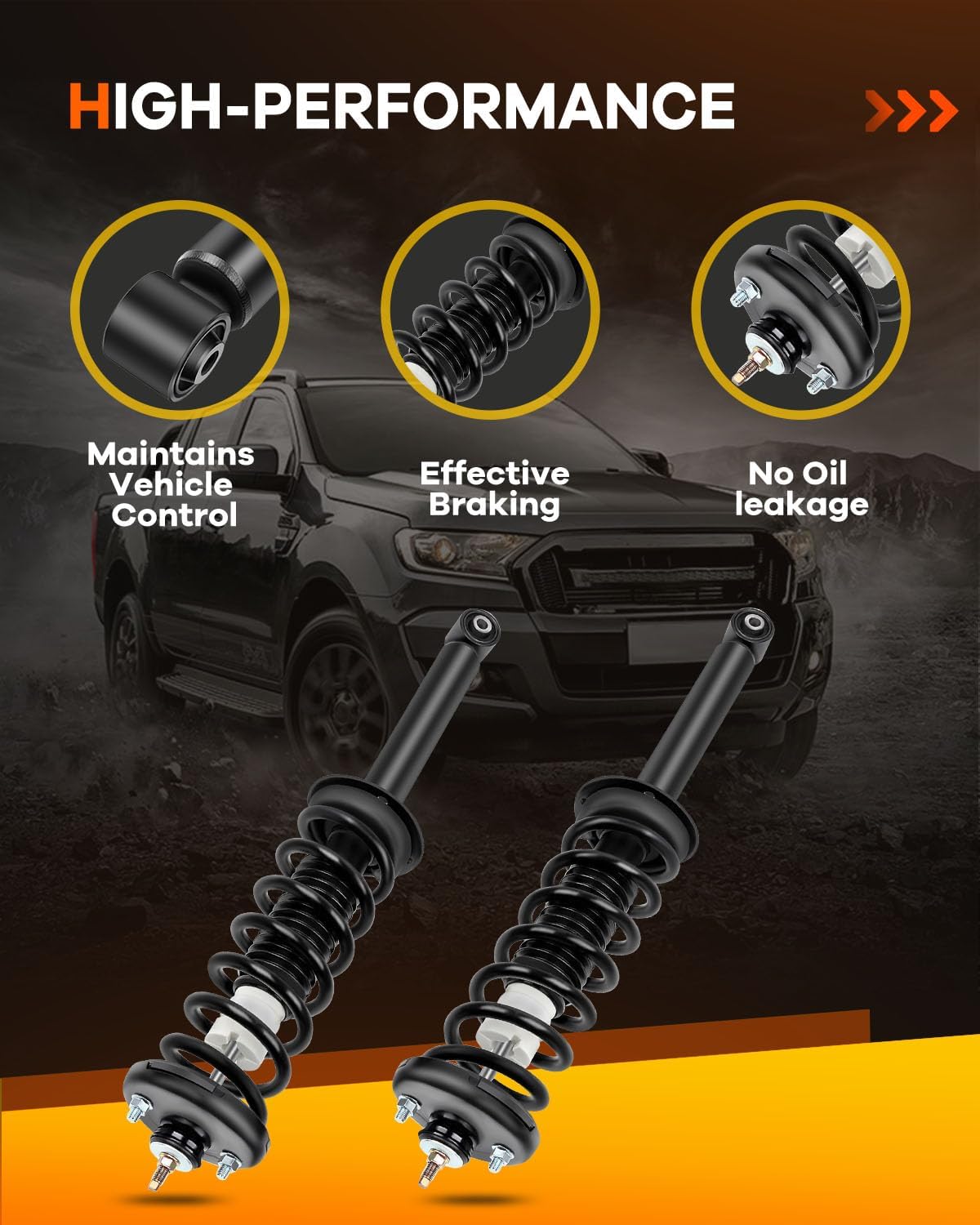 171372 Rear Shocks Struts for Acura/Honda AWD, OCPTY Complete Strut Assembly Fits 2004 2005 2006 2007 2008 for Acura for TL | 2003 2004 2005 2006 2007 for Honda for Accord Amortiguadores Struts-2Pcs