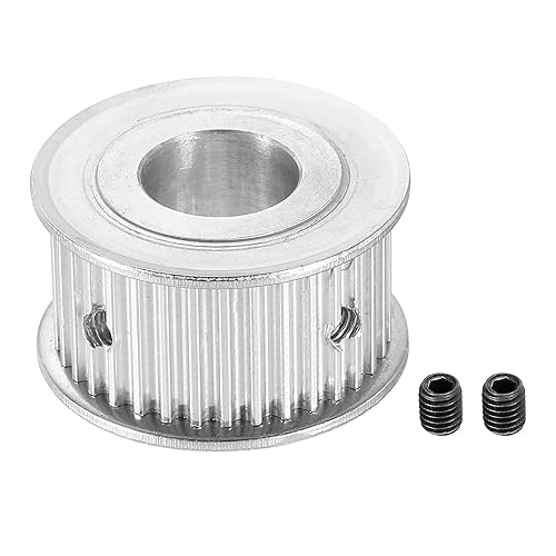 Miniatura 3 de MECCANIXITY 3M35 - Polea de sincronización de dientes, engranaje de transmisión de correa de rueda sincrónica con tornillo M4, diámetro de 0.315in