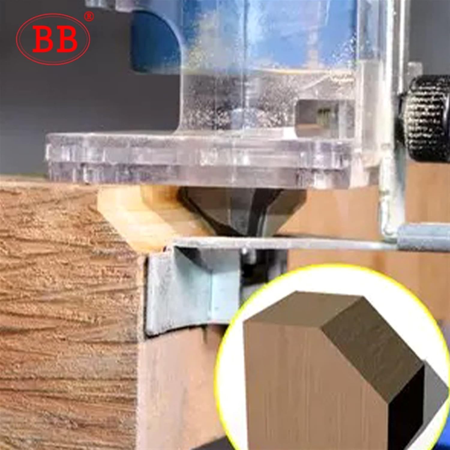 Bevel Chamfer Router Bit Bearing 45 Degree Flush Trimming Tapered Woodworking DIY Wood Milling Tool 1/2 1/4 Horse Nose 1Pcs (Size : 1-2x1(45deg))