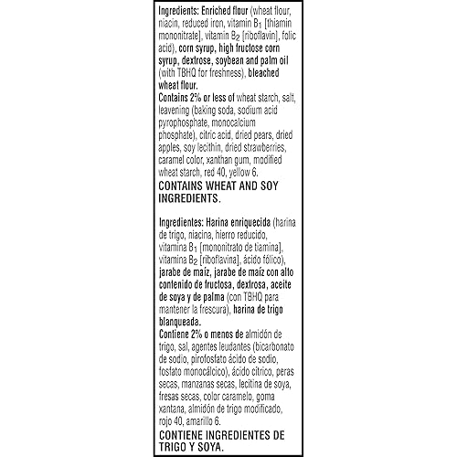 Vista 3 de Pop-Tarts Pasteles para tostadora, comida para el desayuno y aperitivos para niños, fresa sin glaseado, caja de 10.15 libras (96 unidades)