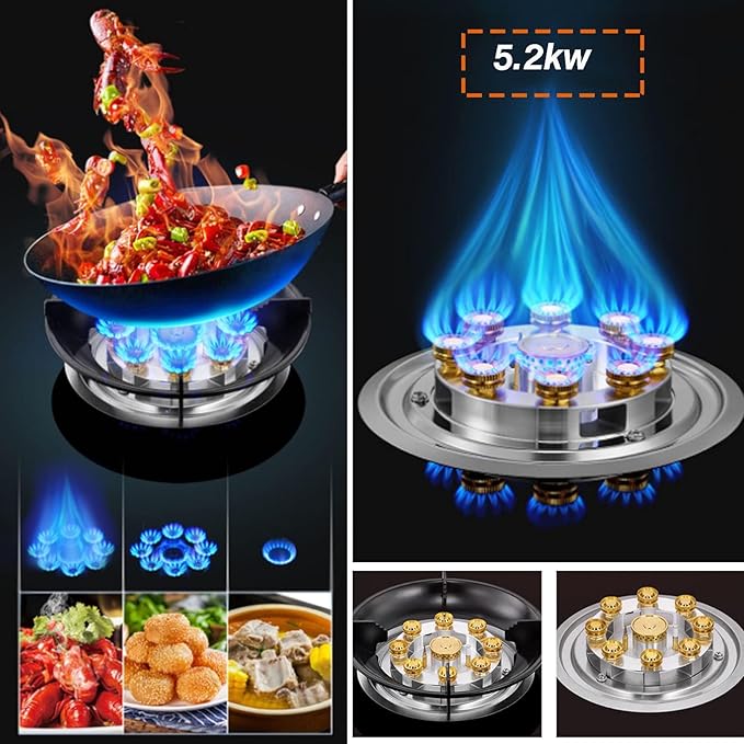 Estufa a Gas 1 Puesto, 5.2KW, Vidrio Templado, Protección contra Apagado miniatura 3