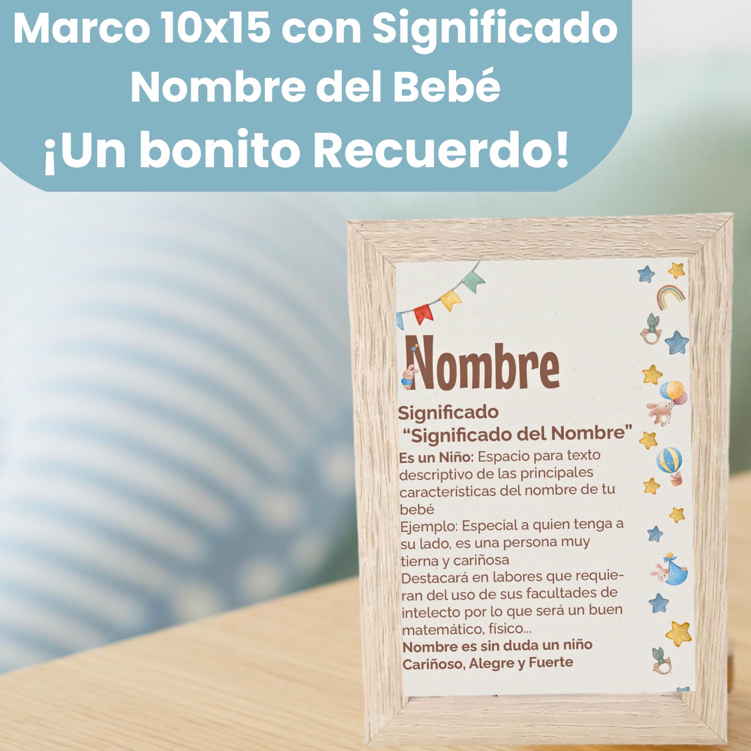 Canastilla “Sneakers” – Dou Dou Personalizado, Babero Bandana con Nombre, Mordedor de Madera, Ropita de Punto, Muselina Algodón, Pastel 6 Pañales y Marco Significado Nombre