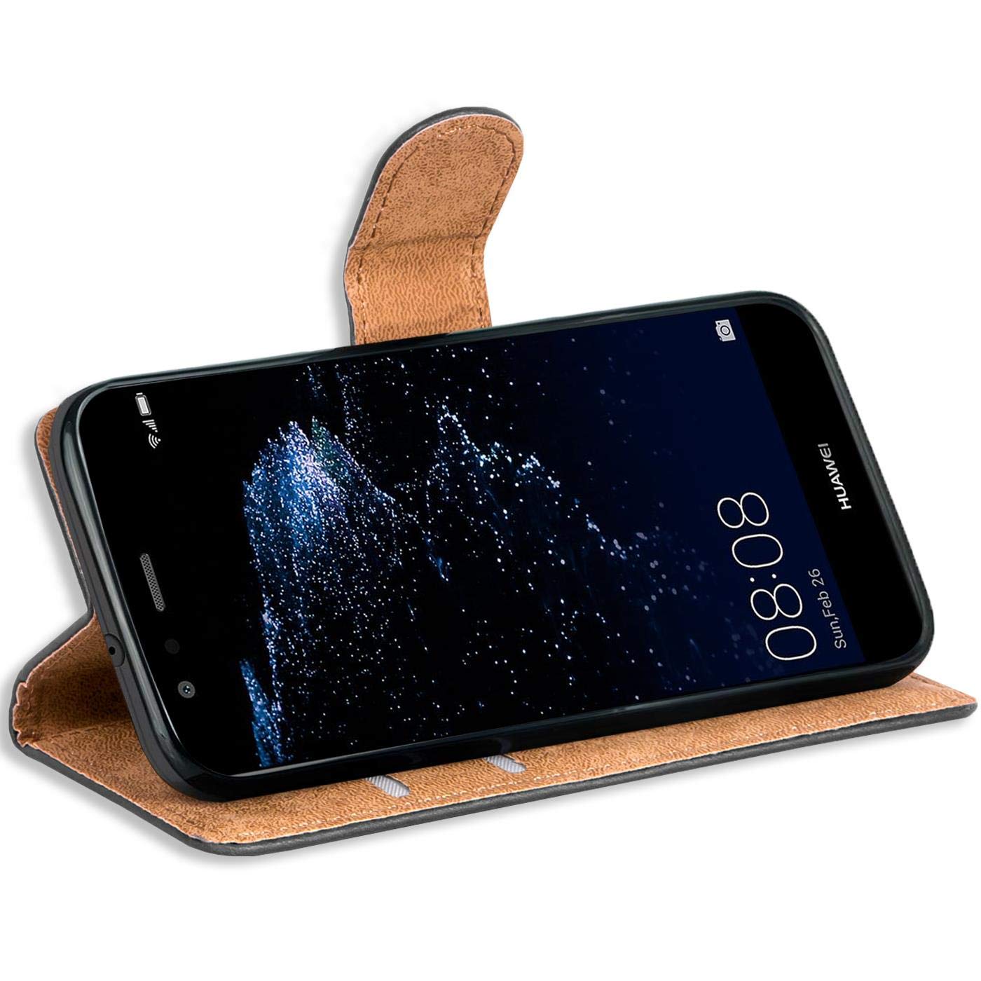 Verco Huawei P10 Cover, Custodia a Libro Pelle PU per Huawei P10 Case