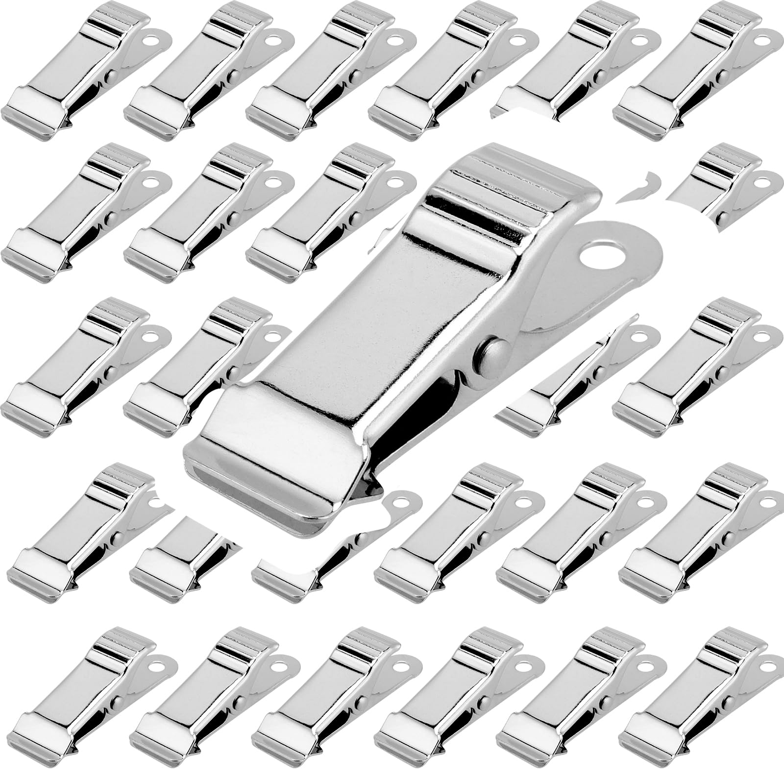 Pinces crocodiles pour vêtements et rideaux | Mini pinces métal 4,9 cm