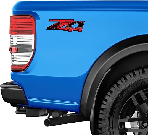 Miniatura 8 de Z71 4x4 (juego de 2 calcomanías) - F - 1500 2500 HD pegatinas (Z71 4x4 Red Splash)