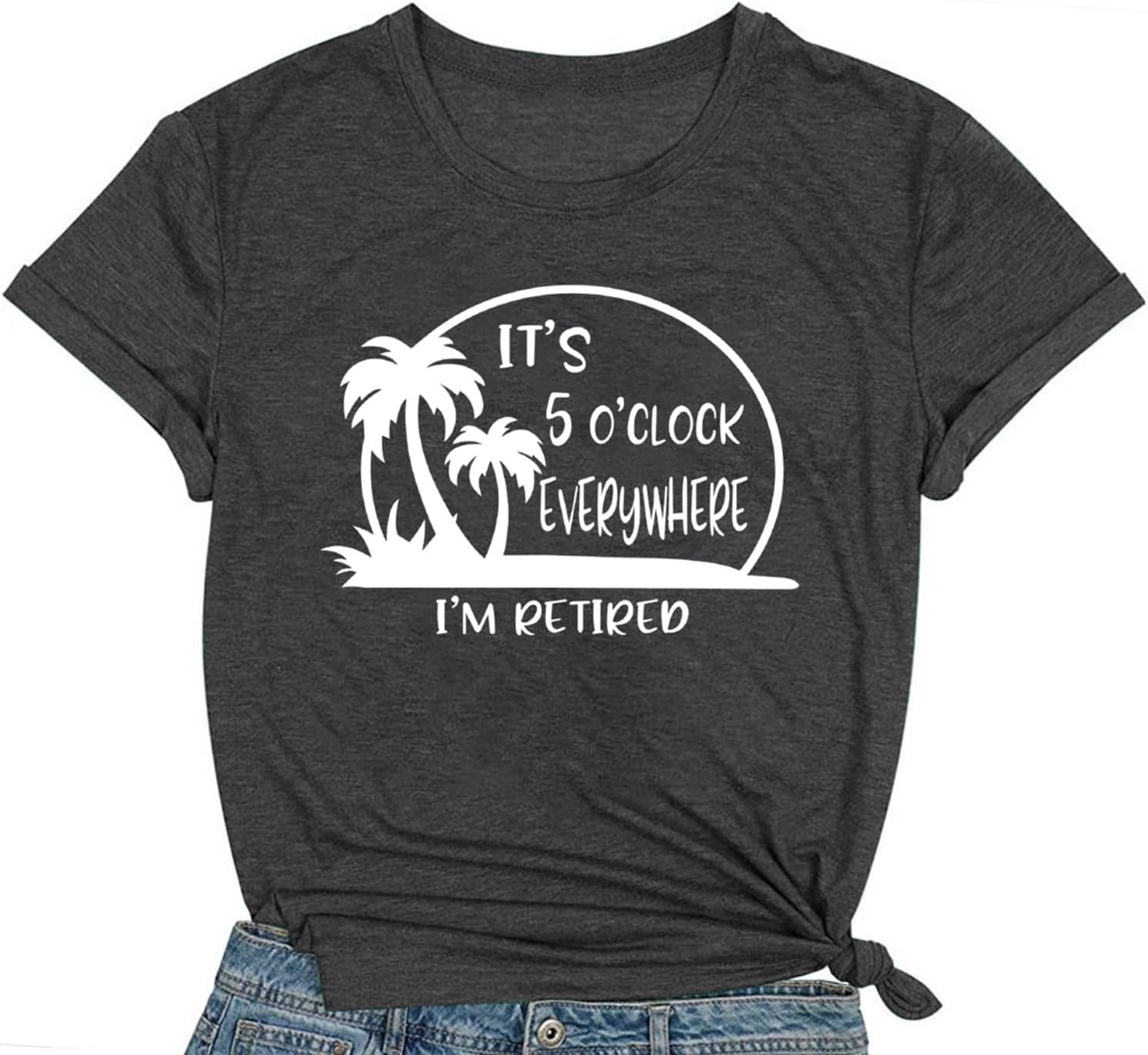 COMIZI Retirement Shirts for Women I'm Retired Tshirt Teacher Grandma Retired Tee Tops