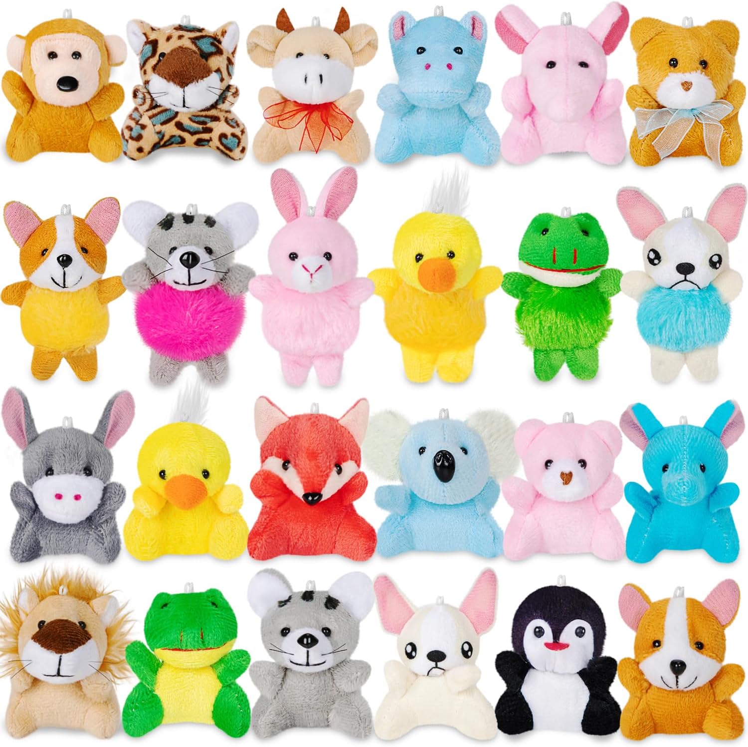 24 Pack Mini Stuffed Animals Bulk Party Favors For Kids Treasure Box Toys Classroom Plush Toys Claw Machine Key Chains Carnival Prizes Small Valentine Halloween Christmas Gifts Stocking Stuffers 24 Pack Mini Stuffed Animals Bulk Party Favors For Kids Treasure Box Toys Classroom Plush Toys Claw Machine Key Chains Carnival Prizes Small Valentine Halloween Christmas Gifts Stocking Stuffers