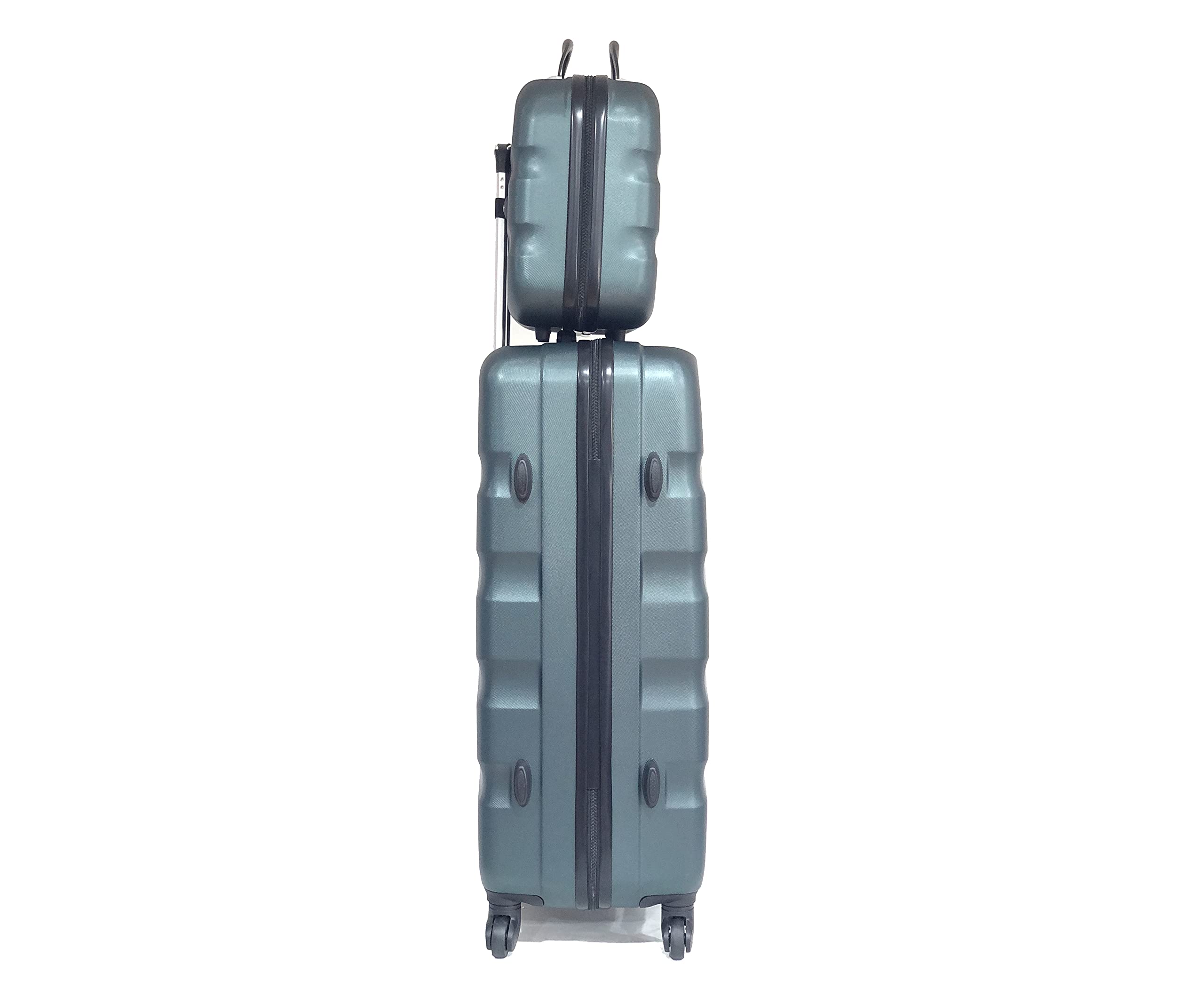CELIMS - Set Valigie | Valigia Grande 23 kg Rigida Verde Scuro + Beauty Case da Viaggio 35cm | Valigia da Stiva 75cm | Valigia XL | Trolley Grande 75cm con 4 Ruote