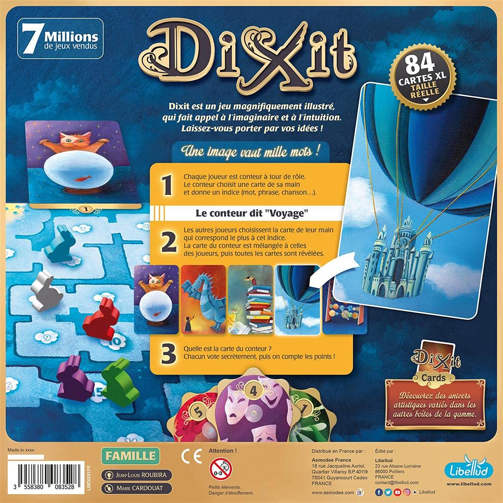 Lot Dixit Jeu de Base + Extension Memories + 1 Decap Blumie - À Partir de 8 Ans