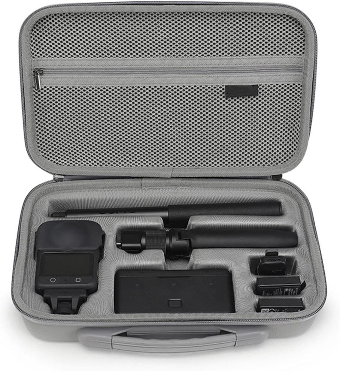 Portable Carrying Case for DJI OSMO 360 Adventure Combo, Action Camera Case Travel Hard Expansion Handbag Shoulder Bag Protective Box for OSMO 360 Accessories, Black