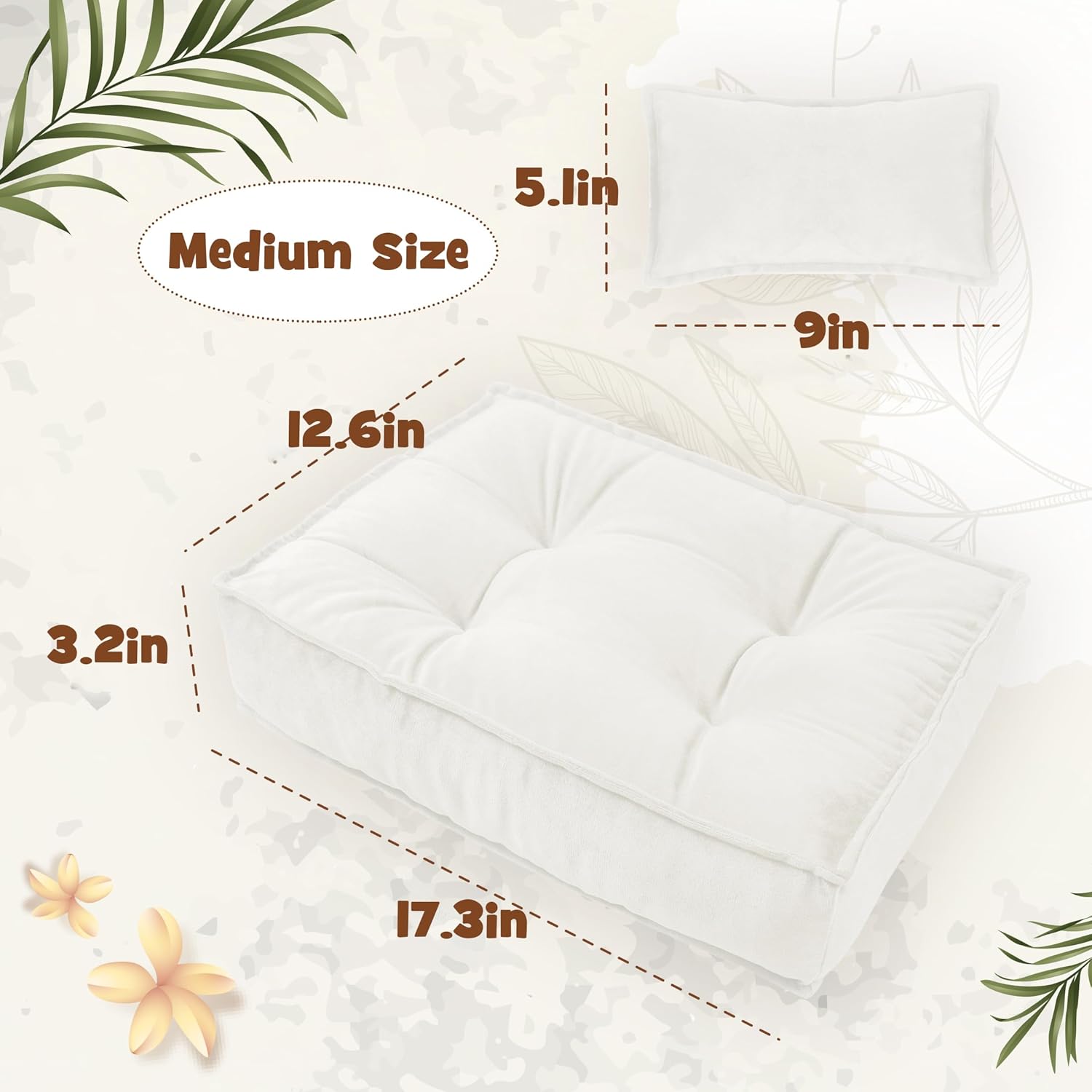 m&g house newborn photography props medium mattress pillow photography accessories baby photoshoot props bed mattress bed mat medium white