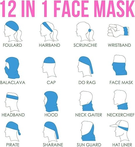 Miniatura 5 de Pañuelo para la cara, bandana Máscara facial reutilizable que cubre la boca y la nariz Protege del polvo y el sol Bandanas Polaina para el cuello