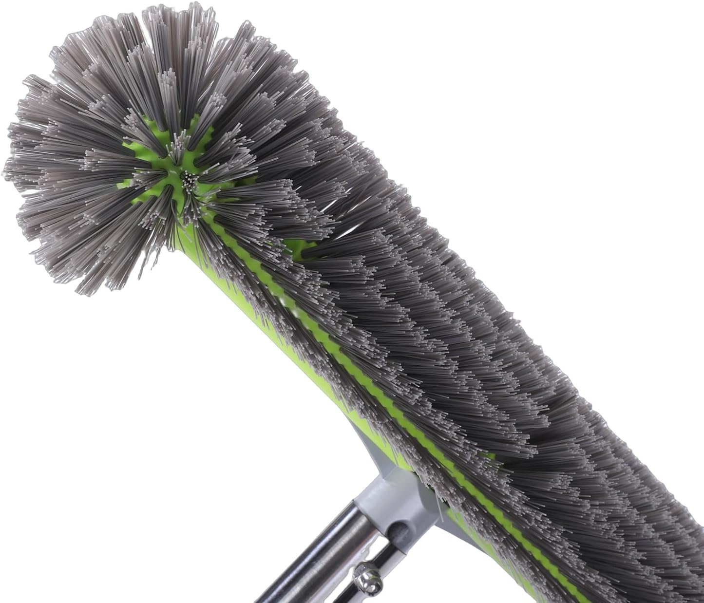 Generic Swimming Pool Brush with Pole Quick Assembly Pool Wall Brush for Home Hotel, Wide Coverage Broom, for Multi Surfaces, Plastic + Stainless Steel + Nylon,19.69in ~ 88.58in Adjustable Pole