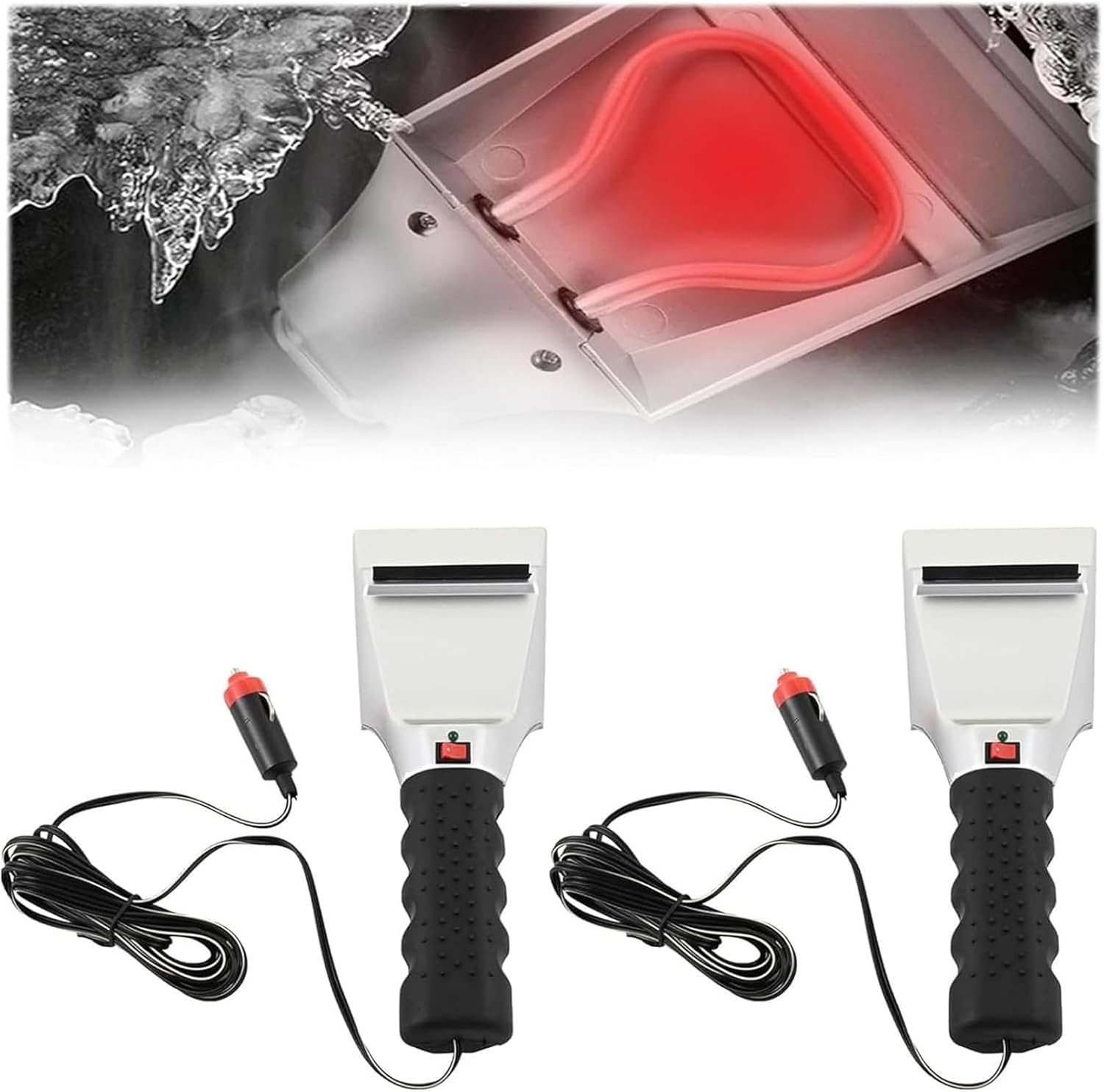 COSTO Ice Scraper for Car Durable Heated, Heated Snow Ice