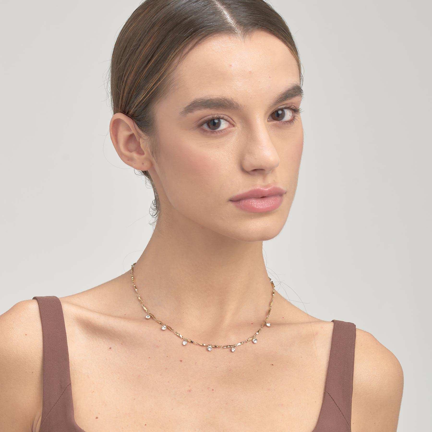 Brosway Collana Donna, Collana in Acciaio e Cristalli | Collezione Symphonia - BYM141