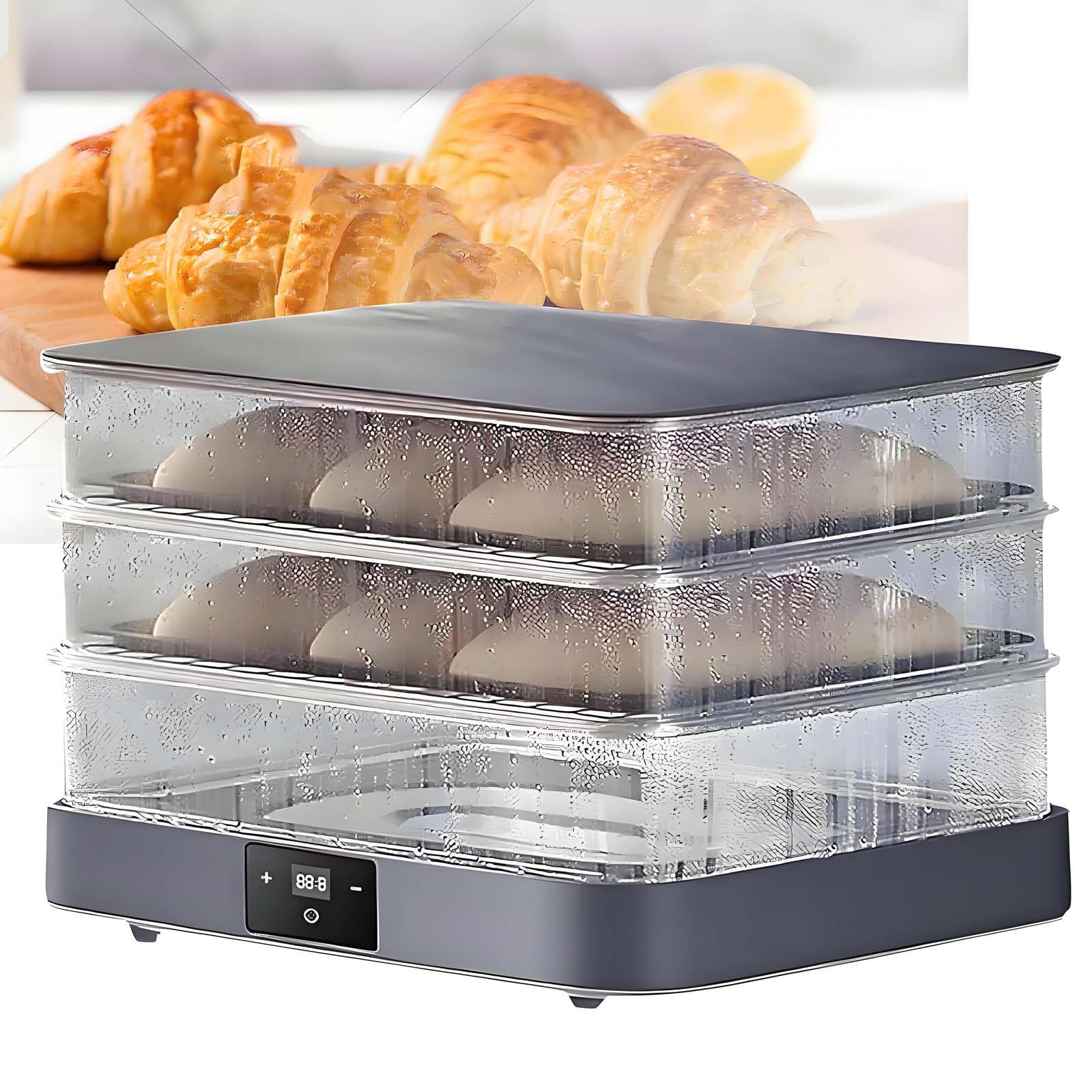GUTYGIO Electric Fermentation Box,Commercial Auto Dough Baking Proofer Machine,with Automatic Humidity Control, Adjustable Temperature and Timer for Sourdough, Bread, and Yogurt Proofing
