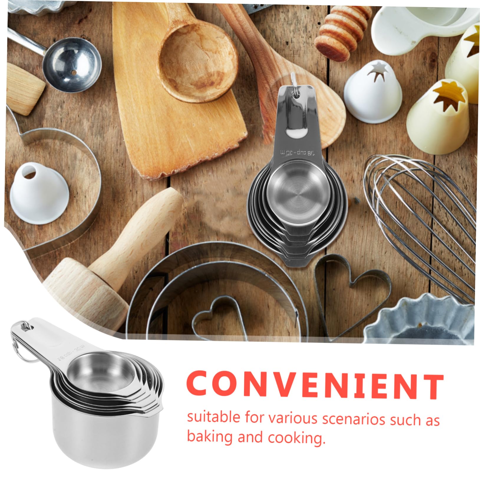 MAGICLULU Tazas Medidoras Medición Precisa Apilable Versátil Para Cocina y Repostería