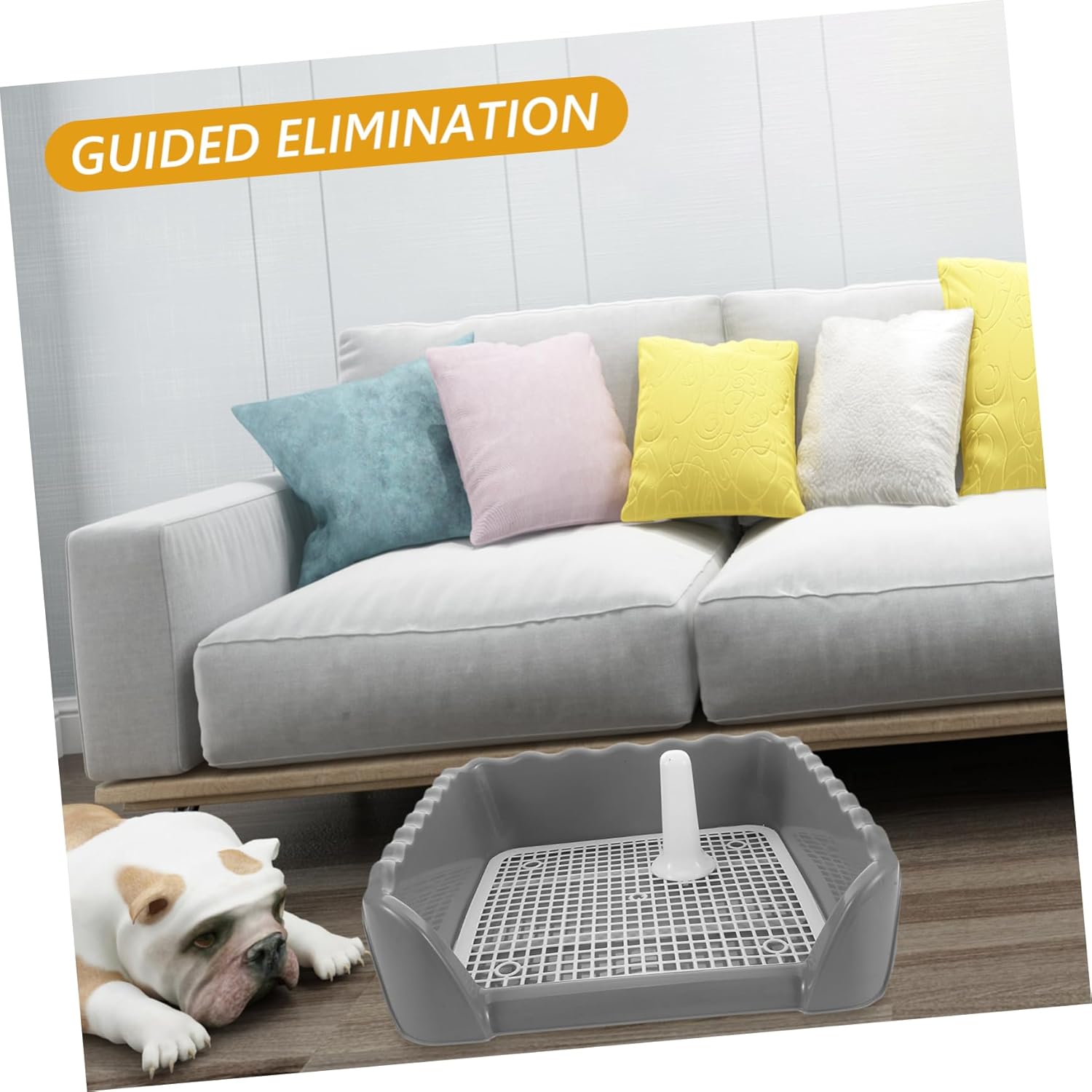 Mesh Grid Potty Training Tray for Dogs Easy to Clean Indoor Potty for Home Balcony Use