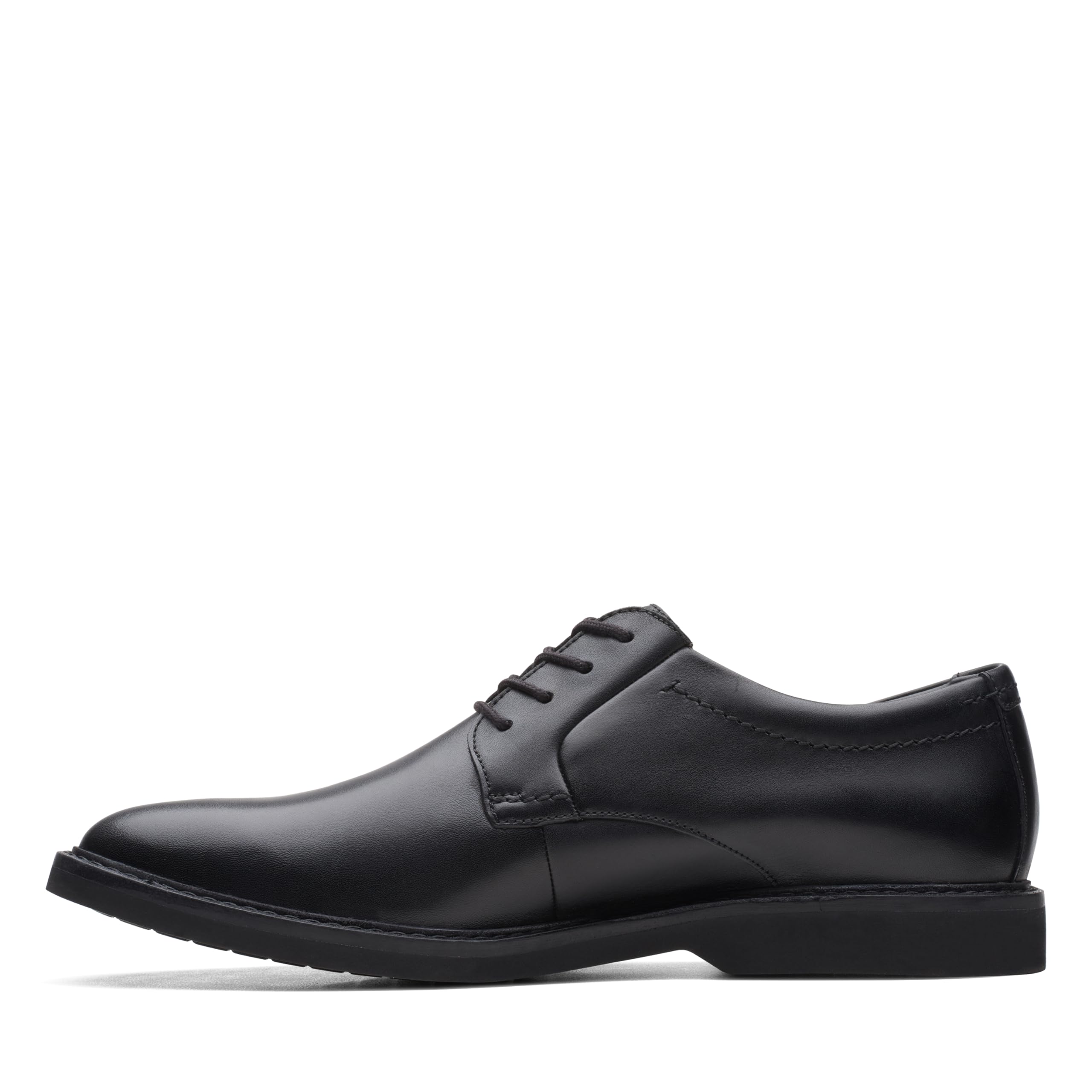 Clarks Men's Atticus LT Lo GORE-TEX Black Leather Derby Shoes, Lace Up | Size: 6-Standard Fit