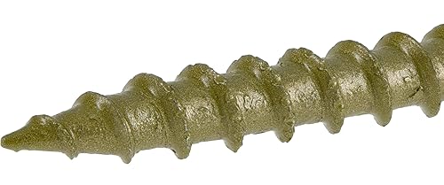 Miniatura 12 de Power Pro 48601 Tornillos para madera, #10 x 2-12 pulgadas, tornillos de cubierta premium para exteriores, resistentes a la corrosión, bronce