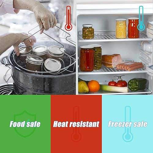 Miniatura 5 de Tapas de conservas de boca regular, 200 tapas de metal tipo frasco de vidrio de 2.756 in para botes de conservas de bola, Kerr, tapas a granel,