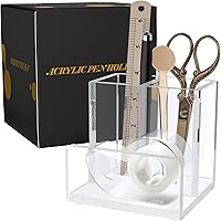 Vista 1 de Organizador de bolígrafos para escritorio: un moderno accesorio de escritorio con un divisor extraíble es ideal como un soporte para bolígrafo