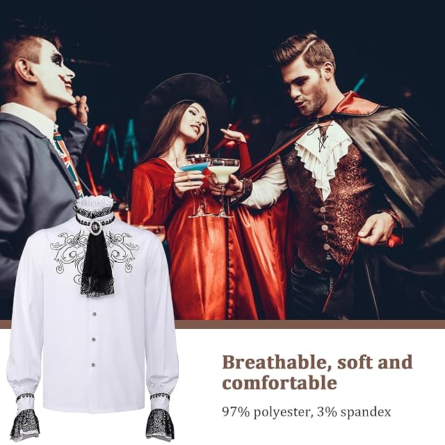 Foto 4 de 8 de Ropa victoriana para hombre - camisas steampunk para hombre