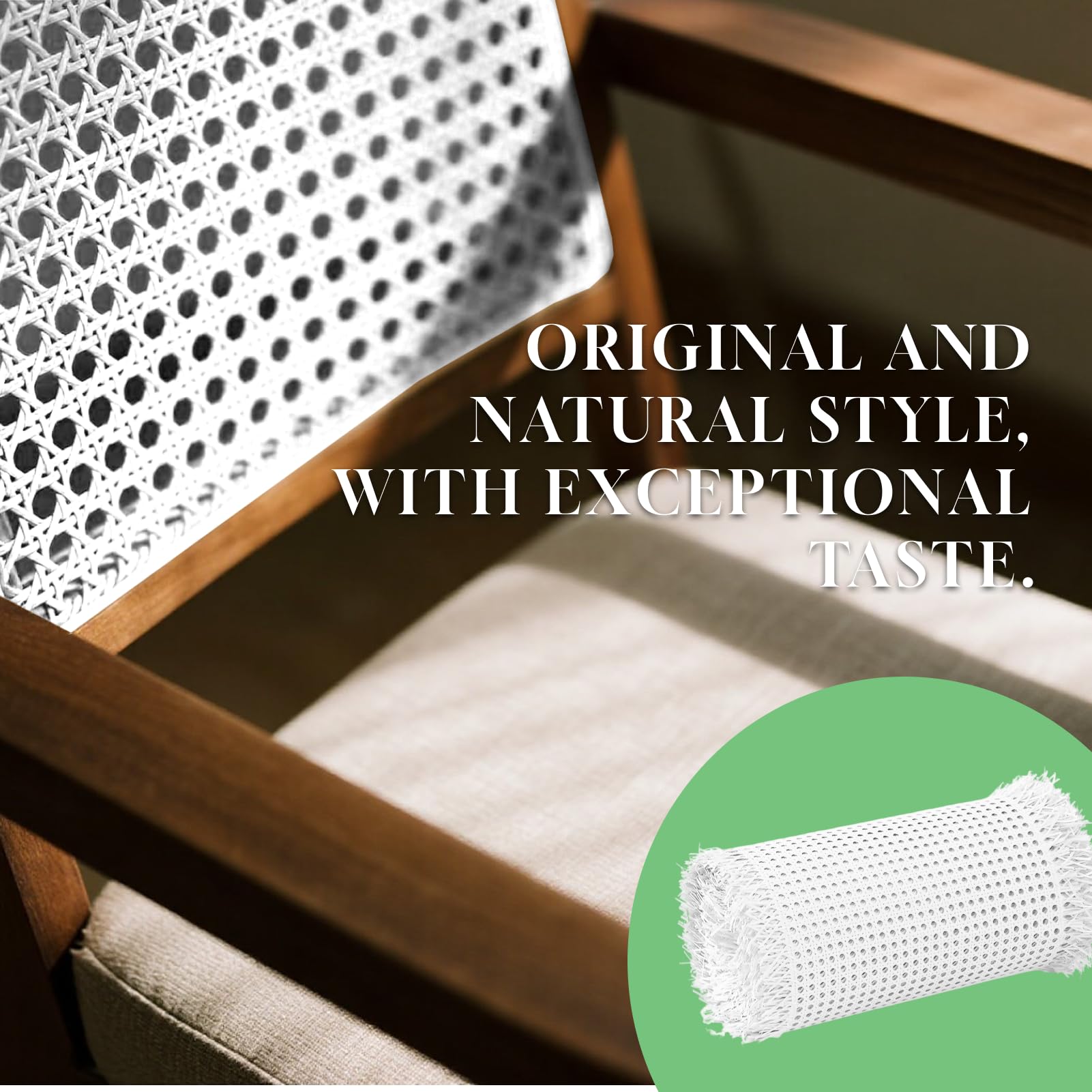 40x120cm intreccio rattan rotolo di nastro riparazione sintetico pvc per mobili sedie armadi fai da te Resistente all'acqua, ai raggi UV e alle muffe (Blanco 40x120cm)